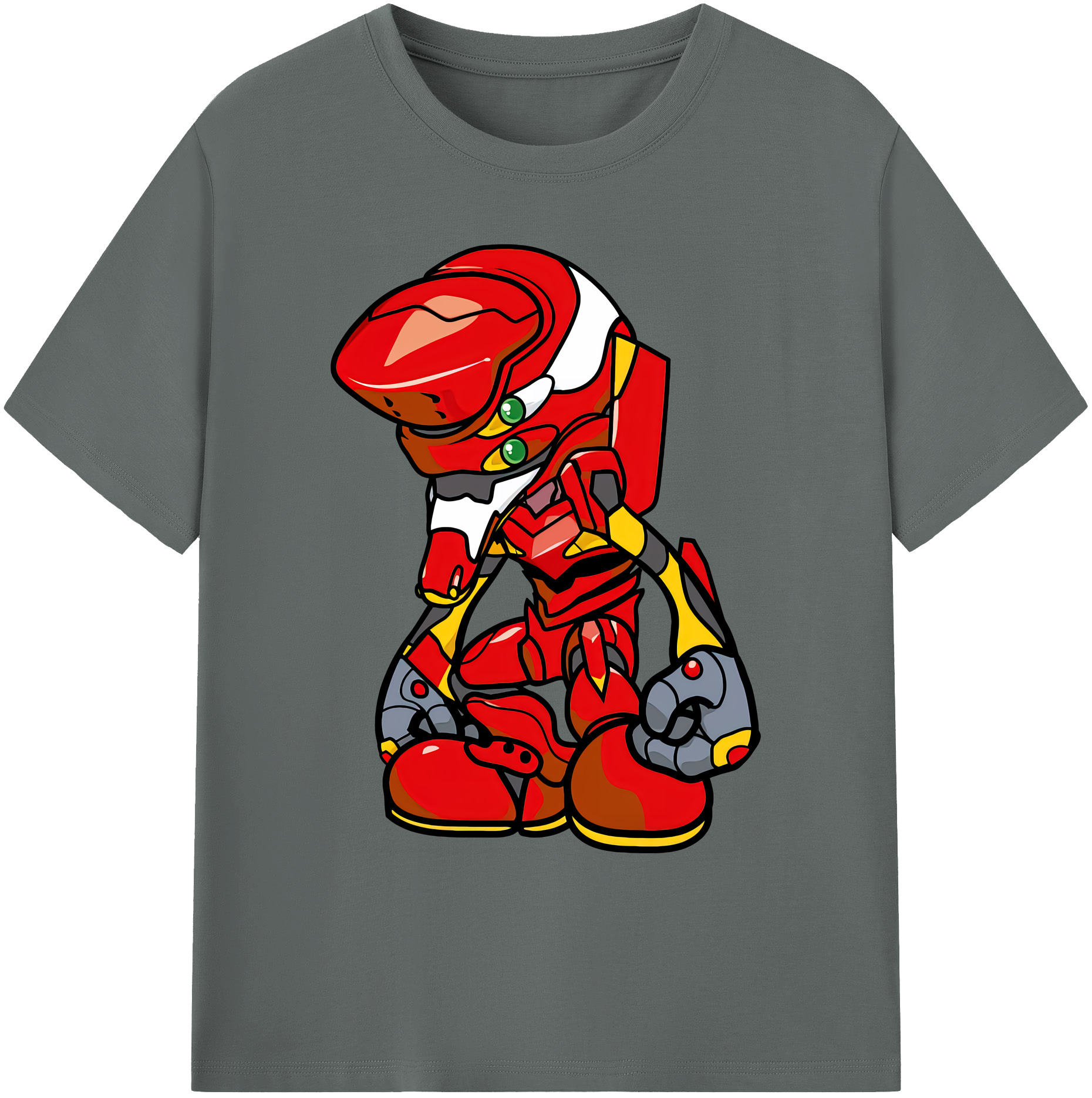 （画像用） EVA 新世紀エヴァンゲリオン 綿100％ メンズ半袖Tシャツ｜肌触りやわらか＆通気性